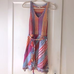 Anthropologie Cecilia Prado rainbow knit dress XS